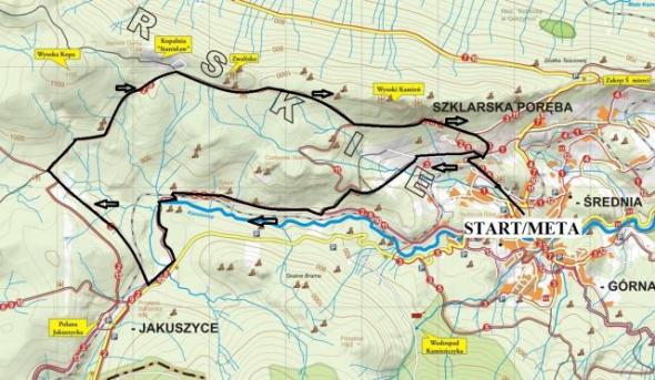 Trasa biegu Wielka Pętla Izerska